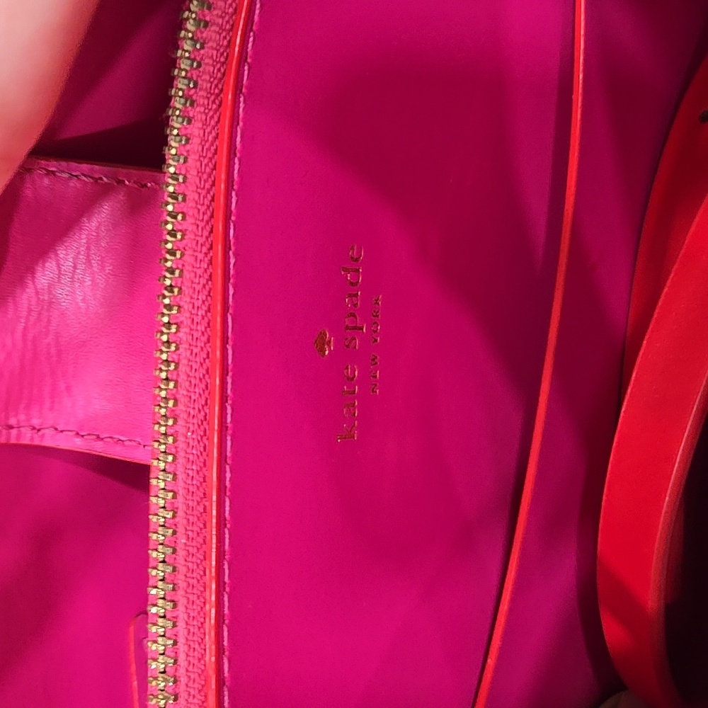 Kate Spade New York Kyra Arbour Hill Tote Crossbody Red Pink - Picture 14 of 16